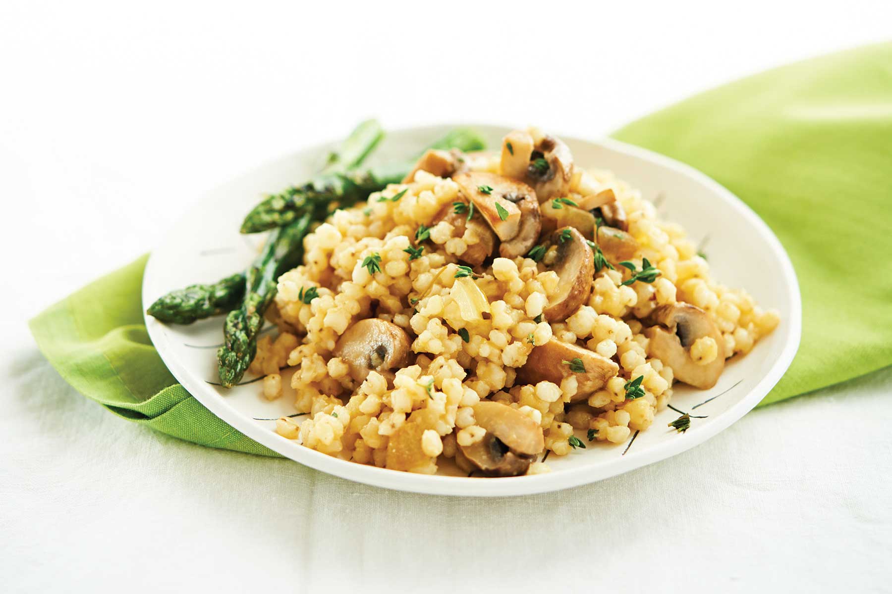 Gluten Free Pearled Sorghum Grain Mushroom Salad