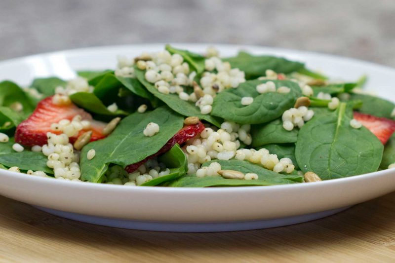 Gluten Free Sorghum Strawberry Salad