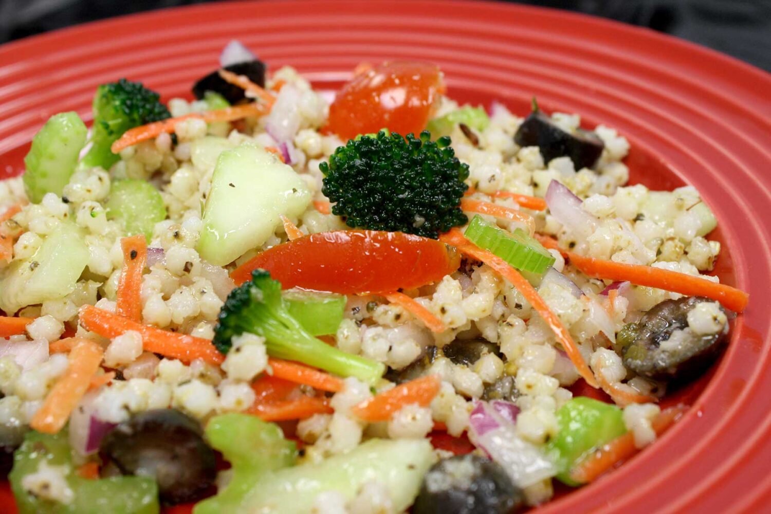 Gluten Free Pearled Sorghum Grain Italian Salad