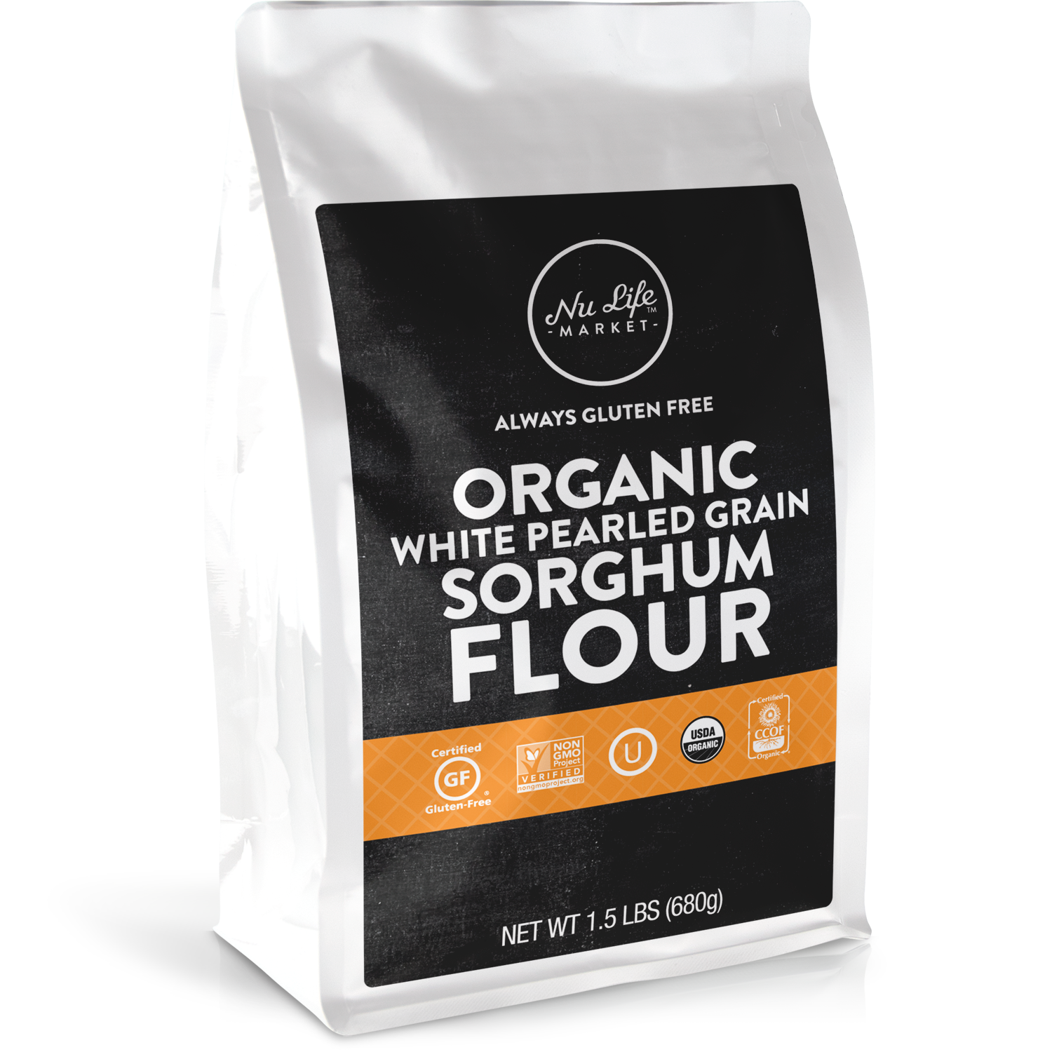 Gluten Free Organic White Pearled Grain Sorghum Flour