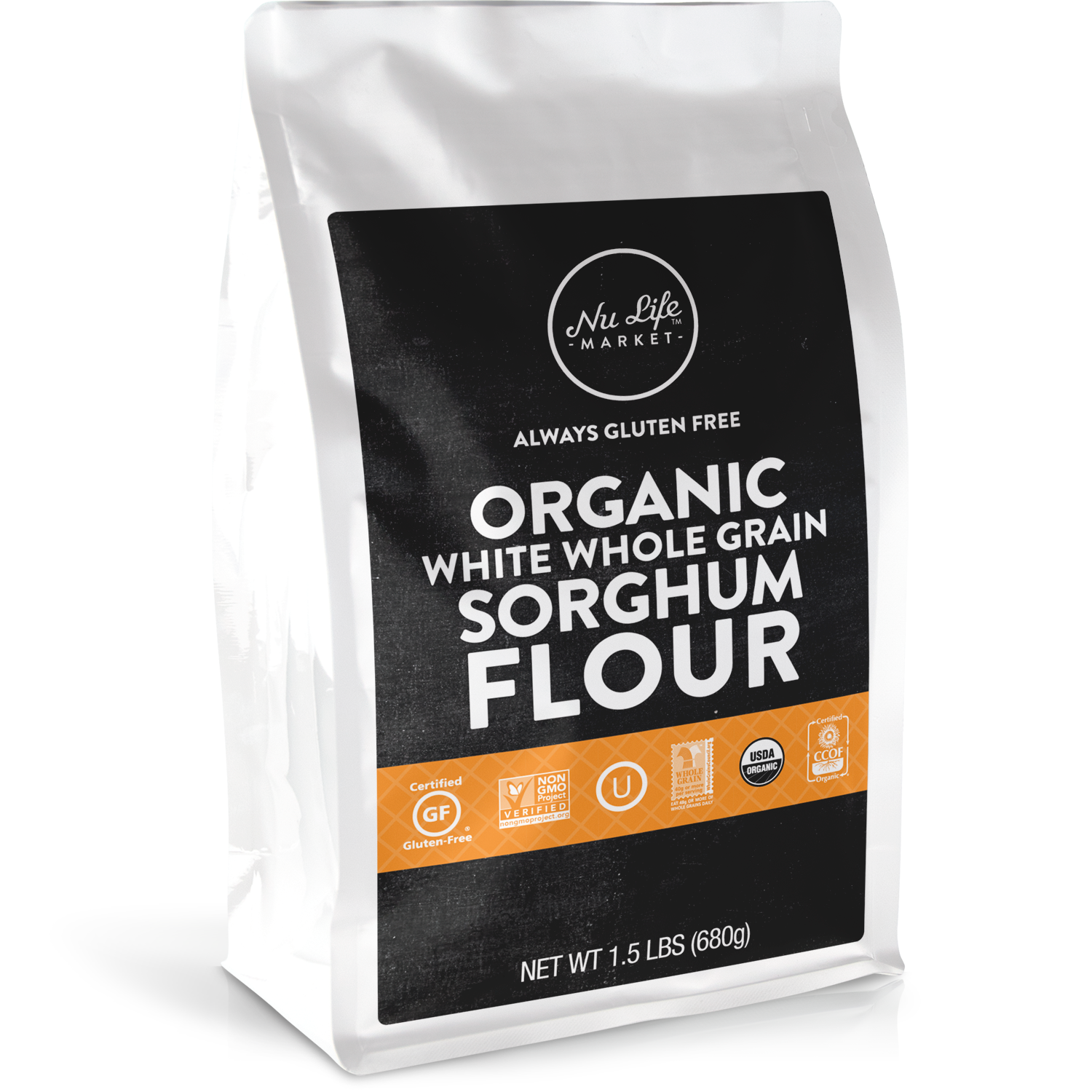 Gluten Free Organic White Whole Grain Sorghum Flour