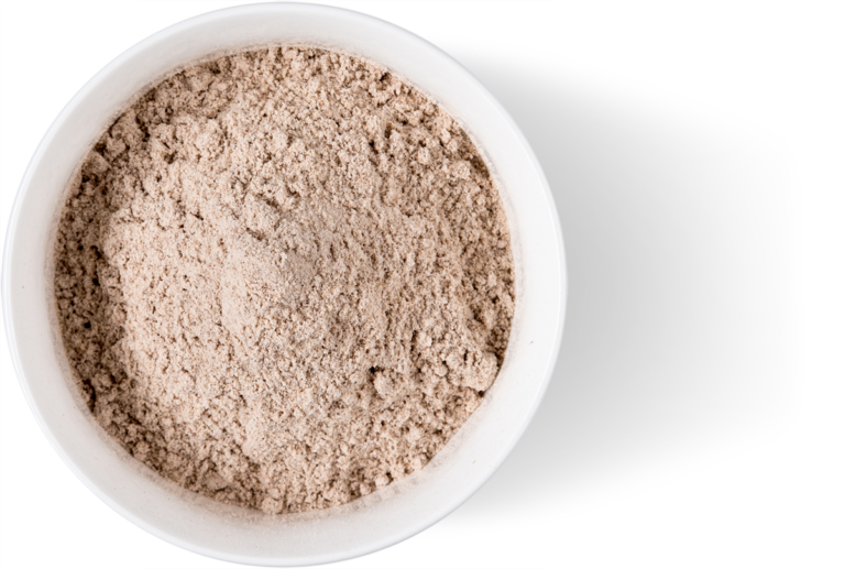 Bowl Burgundy Waxy Whole Grain Flour