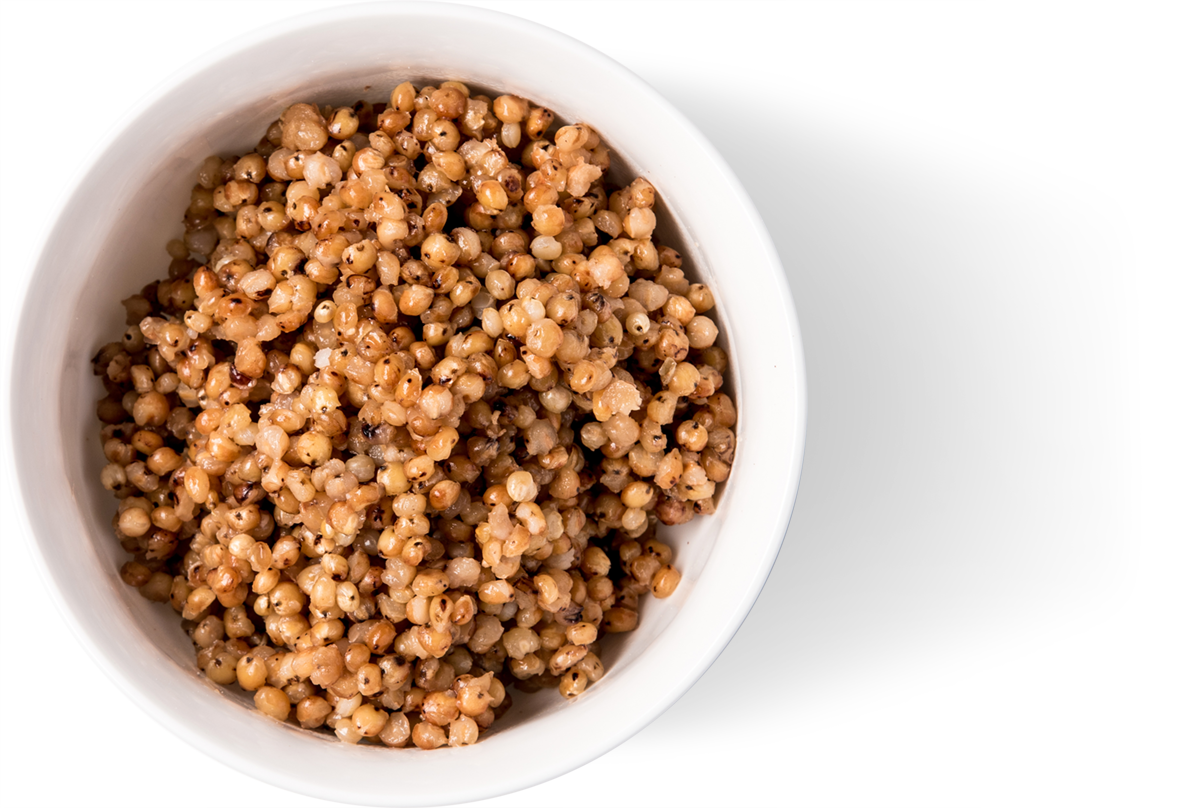 Bowl Burgundy Whole Iqf Grain Cooked