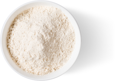 Bowl White Pearled Grain Flour