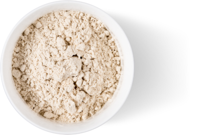 Bowl White Whole Grain Flour