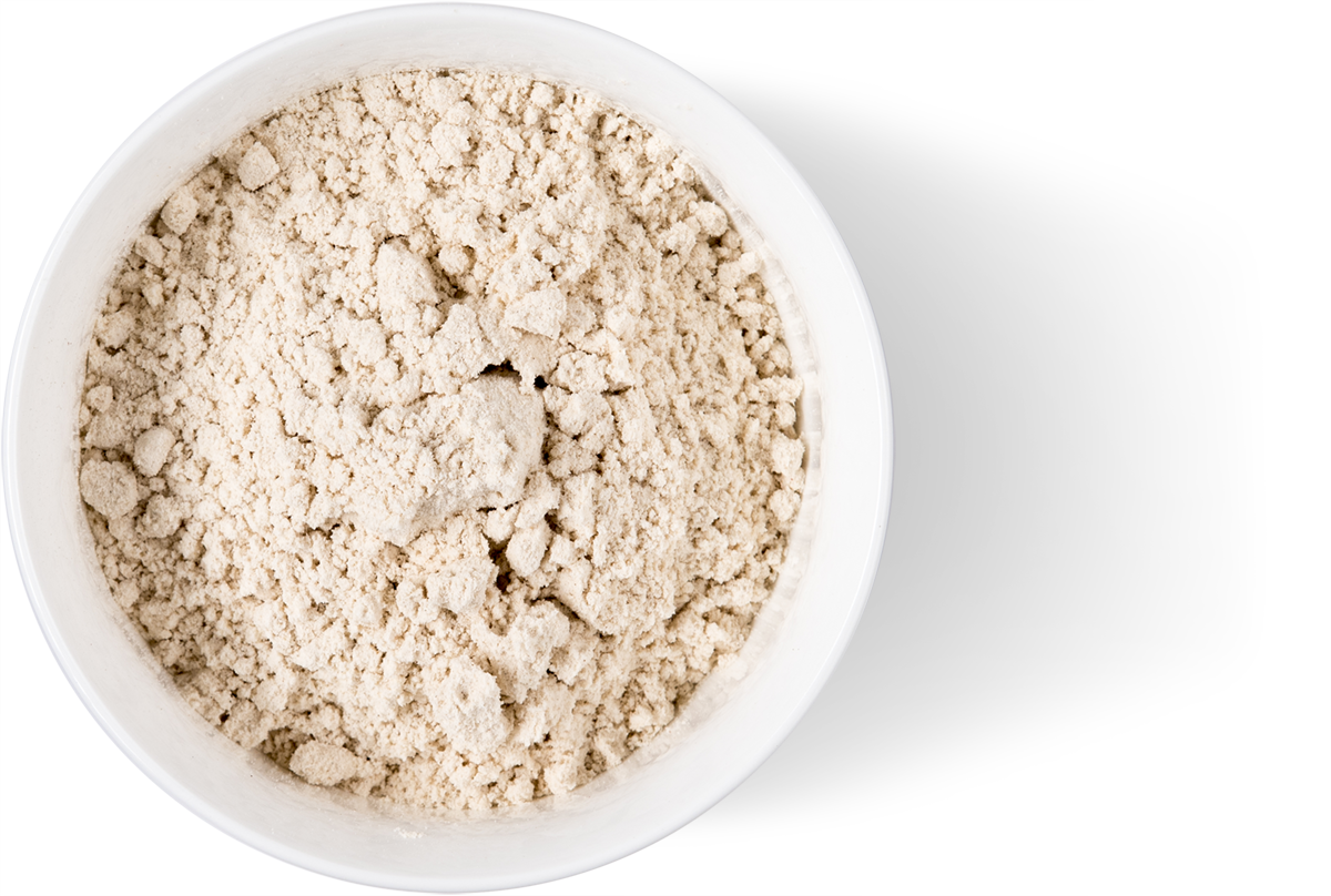 Bowl White Whole Grain Flour